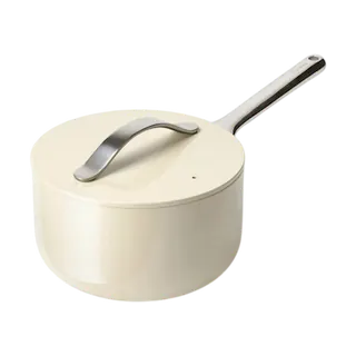 Caraway Home Nonstick Ceramic Sauce Pan with Lid (3 Qt)
