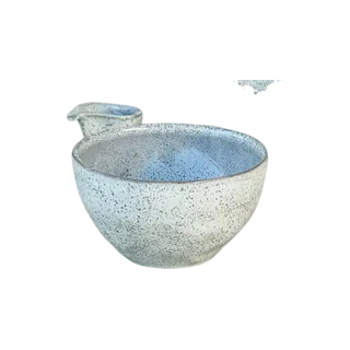 Healthier Homes Minted Sage Organic Ceramic Bowls Sets