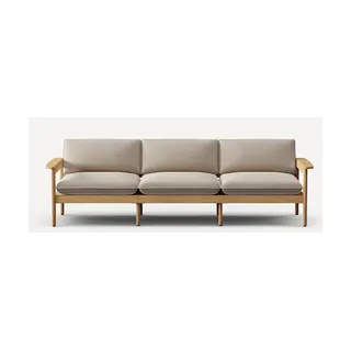 Burrow Dunes Teak 3-Seat Sofa