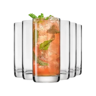 JoyJolt Highball Glasses (13 oz, Set of 6)