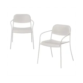 Healthier Homes Outdoor Metal Bistro Armchairs (Set of 2)