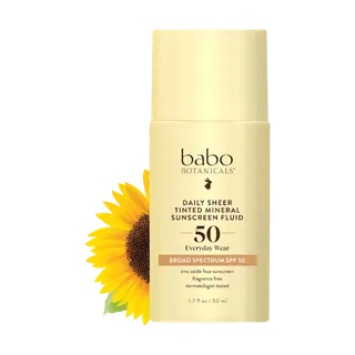 Babo Botanicals Daily Sheer Tinted Mineral Sunscreen Fluid (SPF 50)