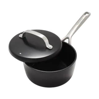 GreenPan GP5 Hard Anodized Ceramic Nonstick Saucepan Pot with Insulated Lid
