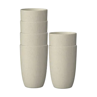 Wrova Wheat Straw Cups (12 oz, Set of 6)