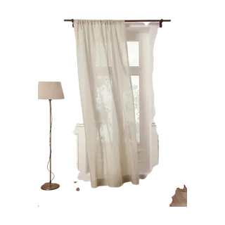 Solino Home Light Natural Linen Sheer Curtain