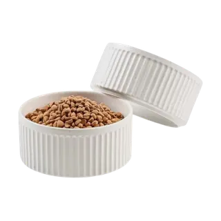 Wellbro Non-Slip Ceramic Dog Bowls